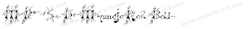 MP SDMyungjoKo2 Bold字体转换